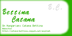 bettina catana business card